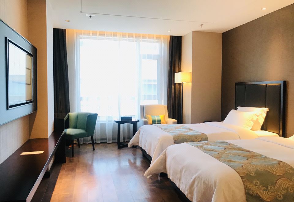 良朋精品雙床房（小冰箱+中式茶具+多款枕頭）