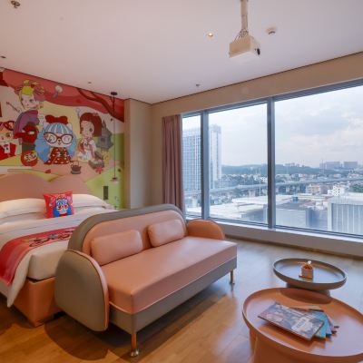 COCO主題兩房一廳【享全球IP版權+100寸投影+浴缸】 廣州鈞明歡樂世界宜尚PLUS飯店優惠