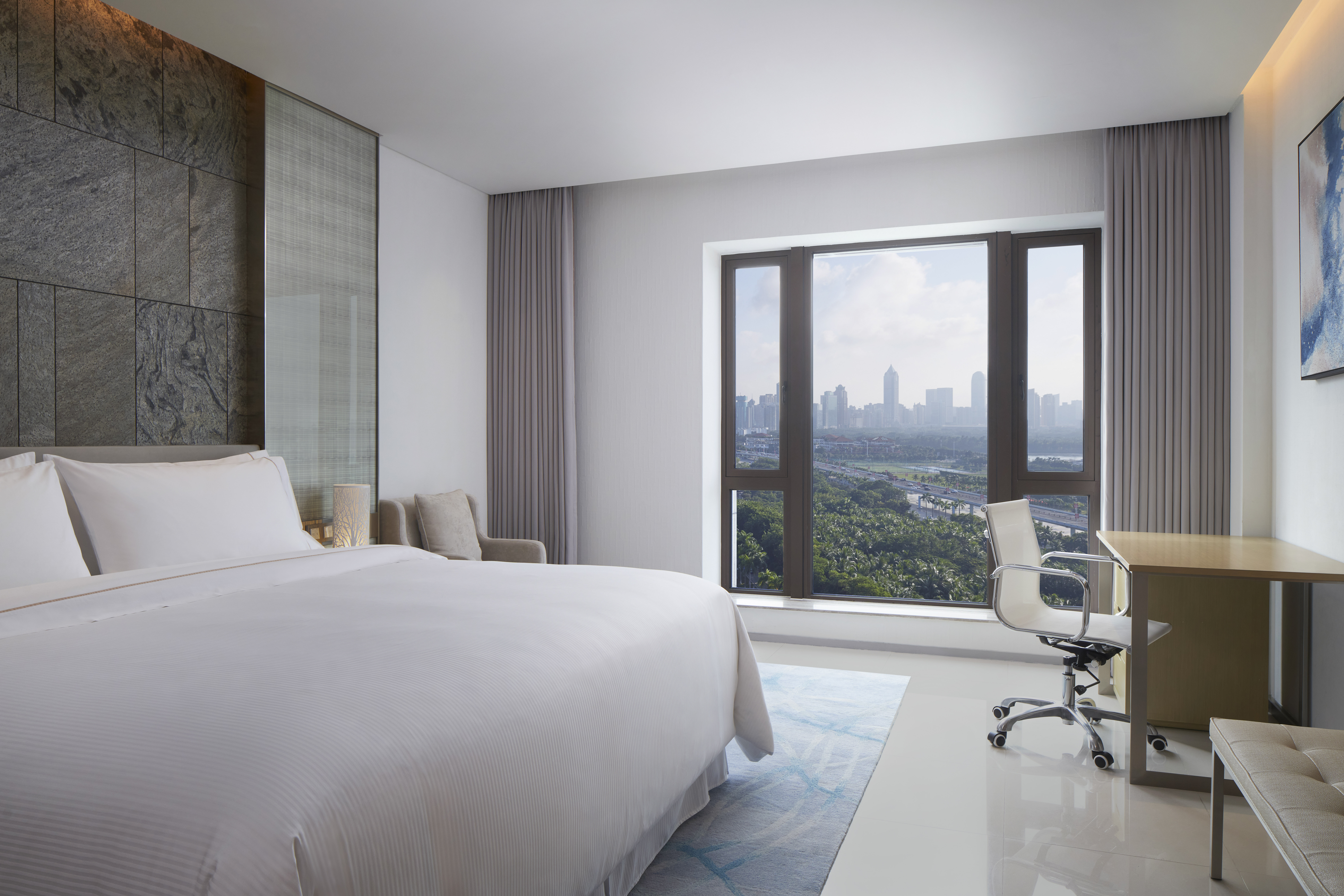 湾景大床房-观海口湾畔