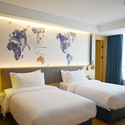 豪華雙床房 凱里亞德酒店（汕頭高鐵站東廣場店）優惠