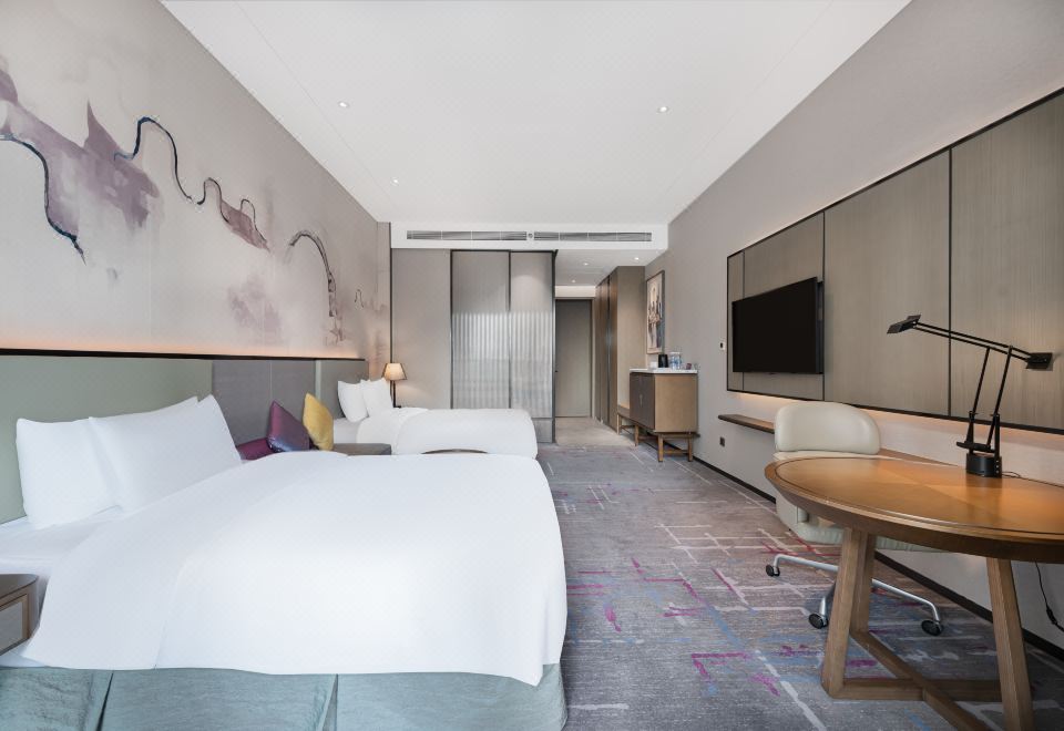 雪遥行政城景双床房