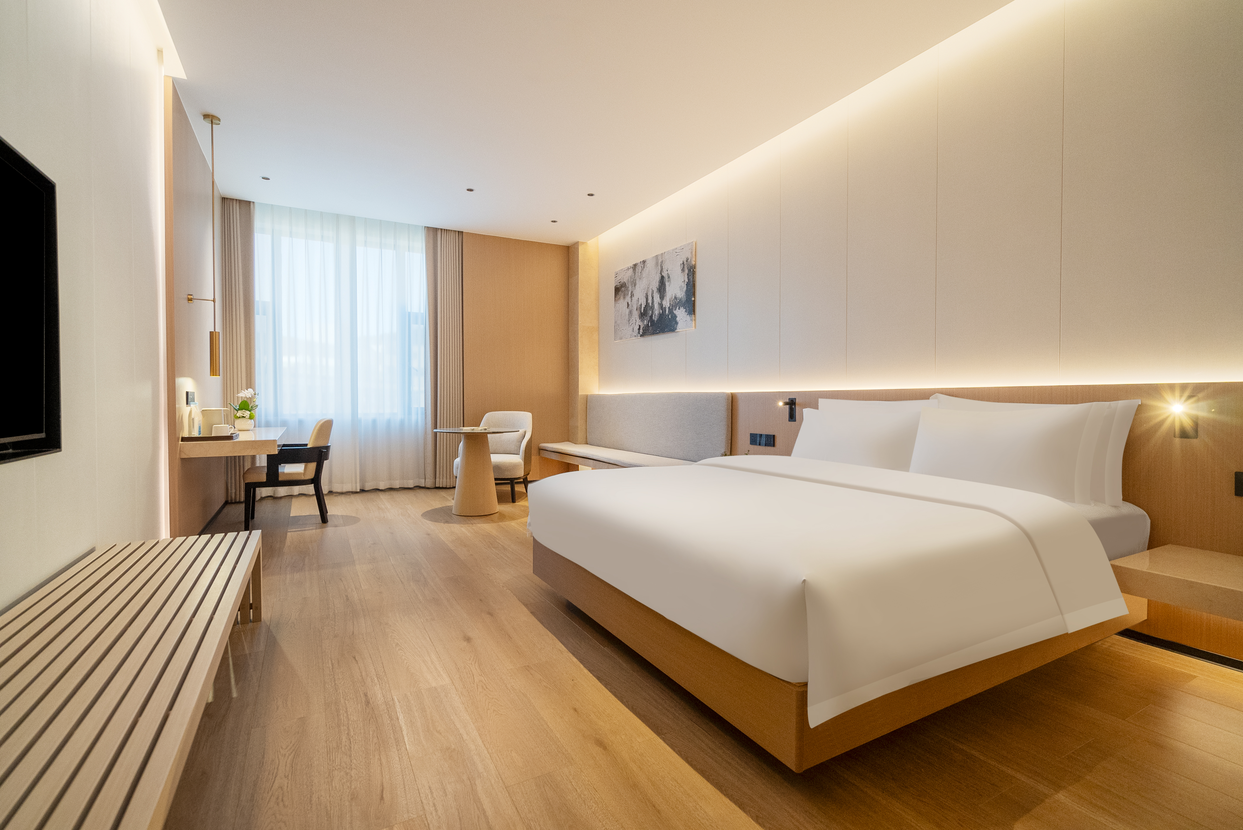 悅享-豪華大床房（助眠床墊+中央空調）