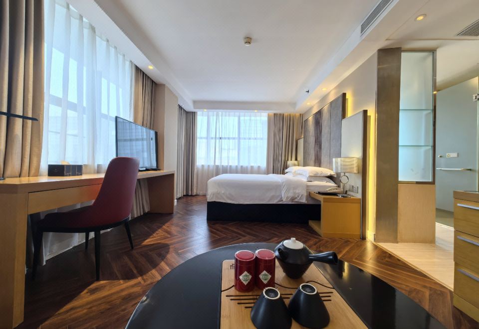 精致套房（180度超大飄窗+助眠床品+功夫茶具）