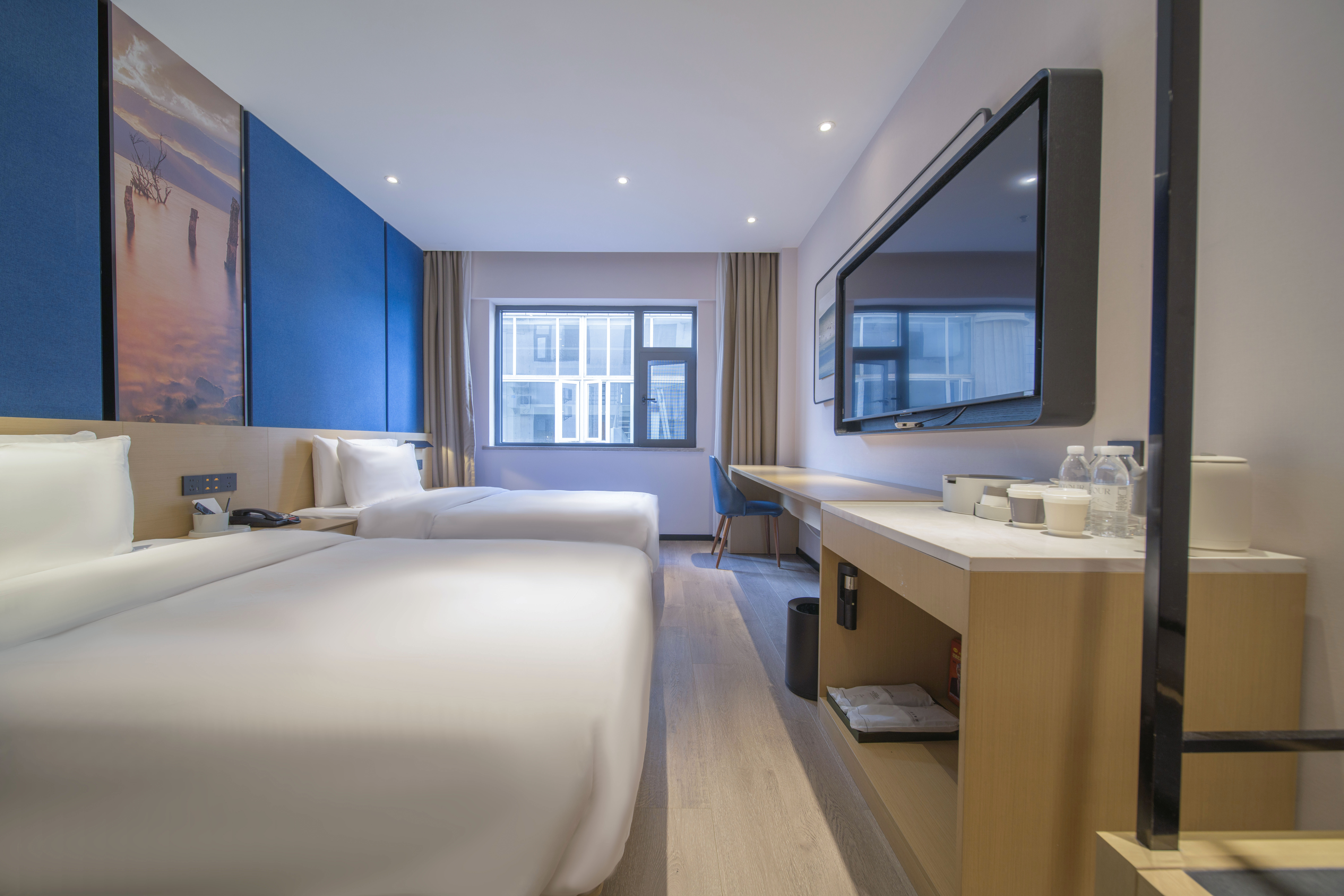 高级双床房（65寸4K投屏+裸棉床品+智能马桶）