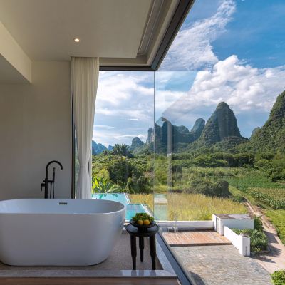 全景晨光客廳套房 陽朔在水一方酒店優惠