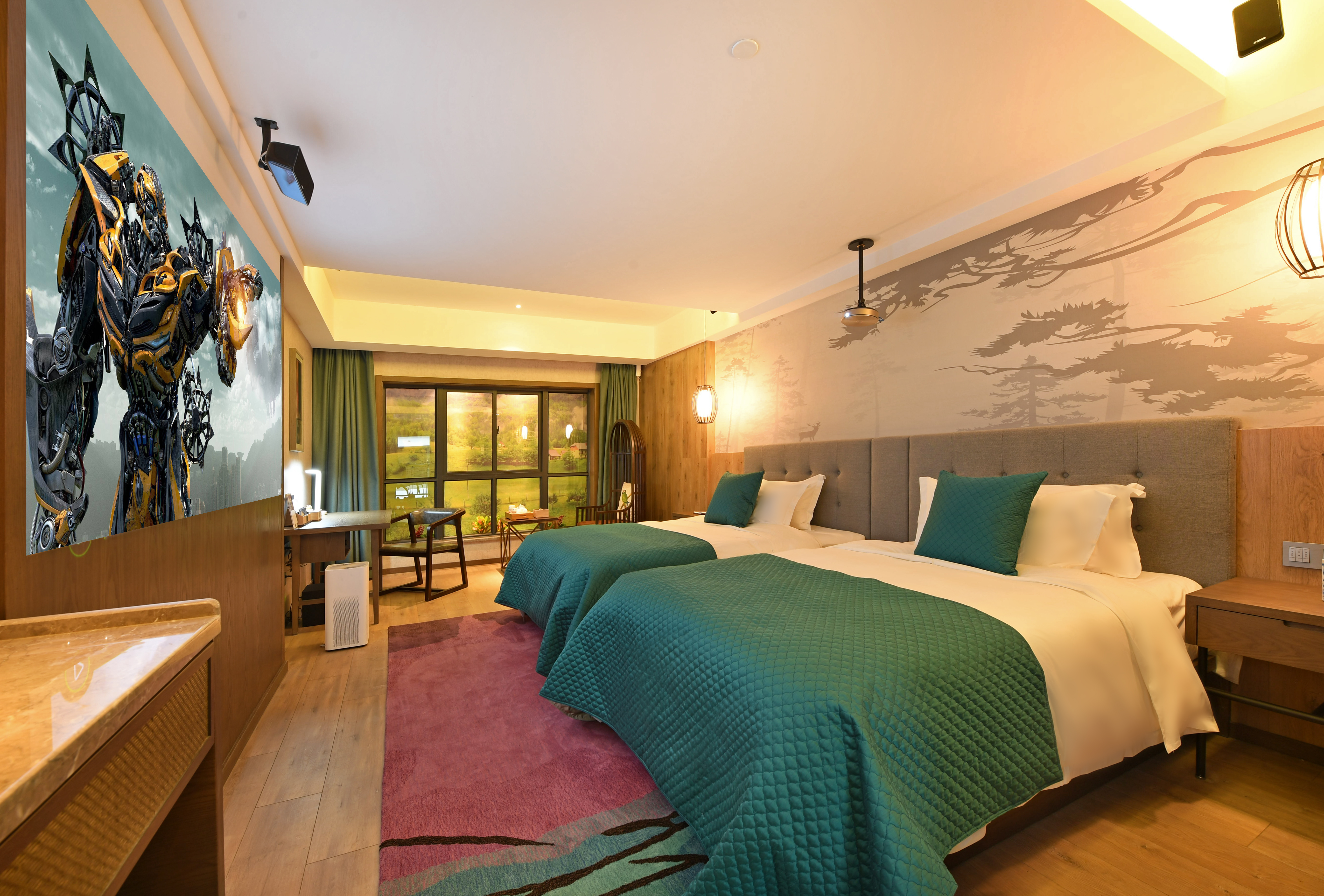 生态影院双床房