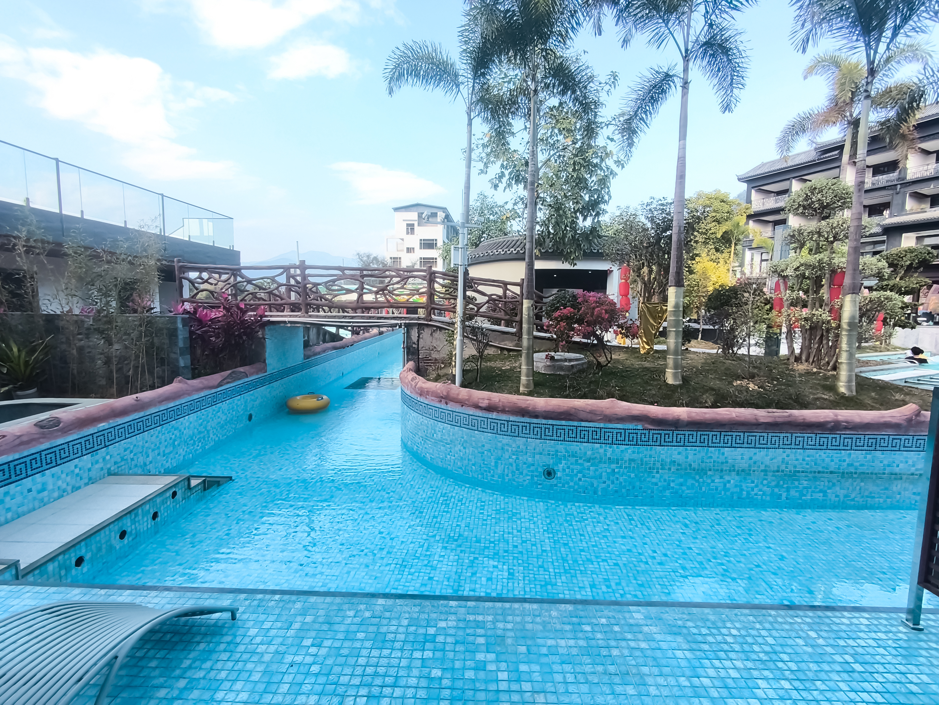 复式亲子直通漂流河房（独立泡池）