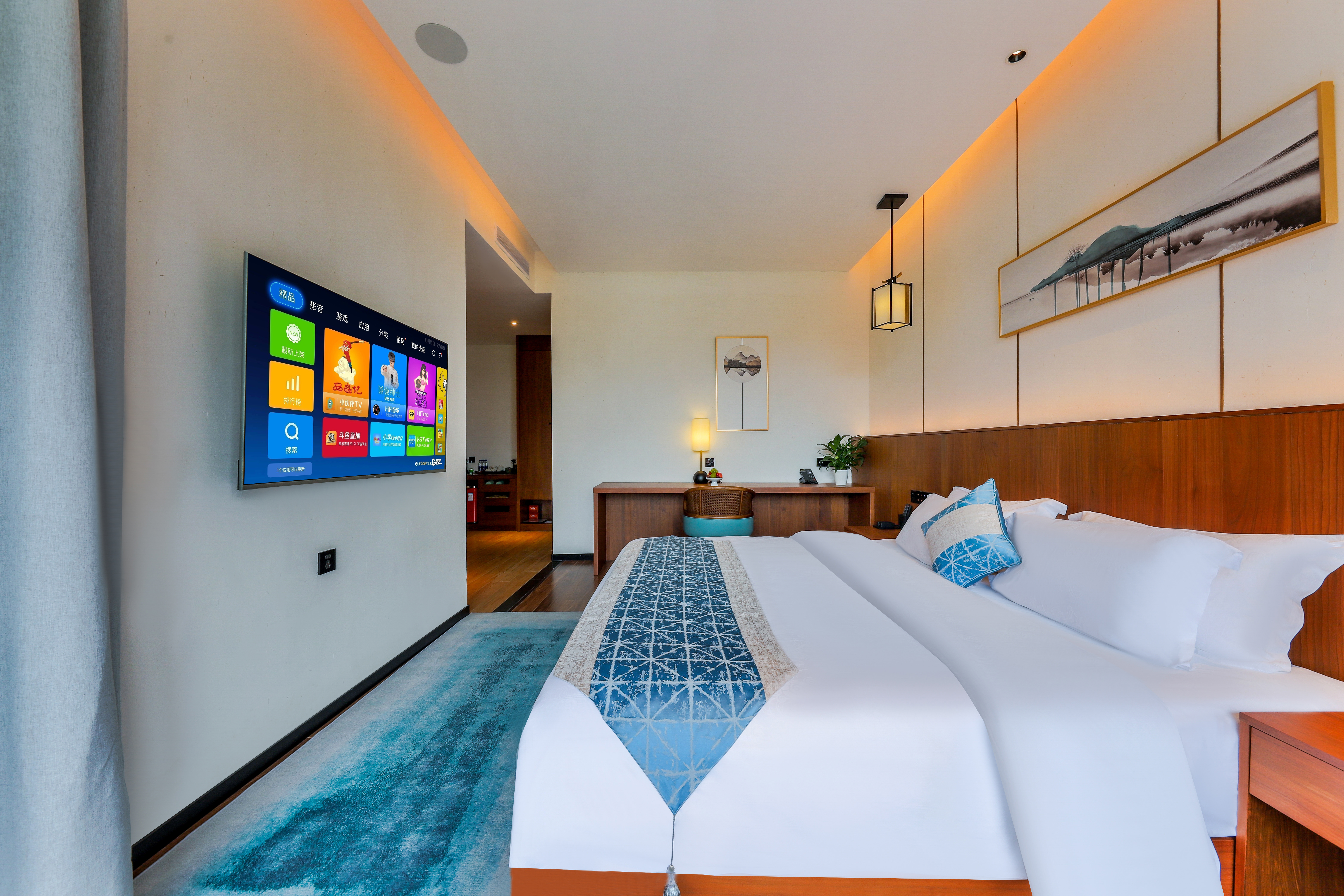 印象·白牡丹大床房（私人温泉泡池+打卡美景）