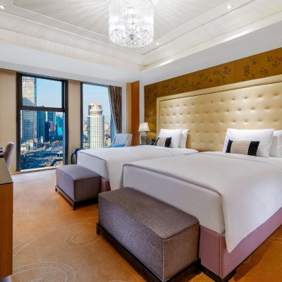 行政雙床房（悅享城景，妙夢深睡床墊） 北京萬達文華飯店優惠