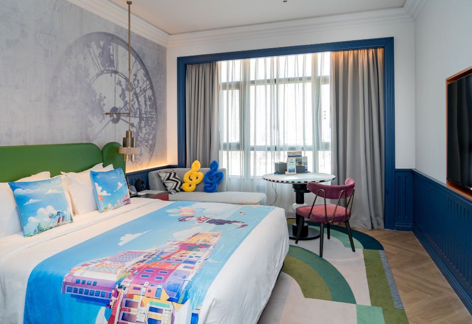 奇趣戏梦剧场AI亲子主题房-大床