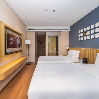 高級雙床房（智能客控+小冰箱+手機投屏） 桔子水晶上海豫園酒店優惠