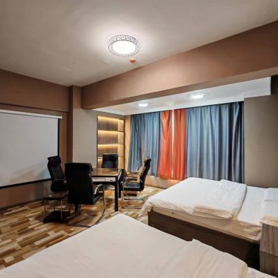 影音麻將休閒房（落地大窗） 金色時光飯店公寓（瀋陽太原街興隆店）優惠