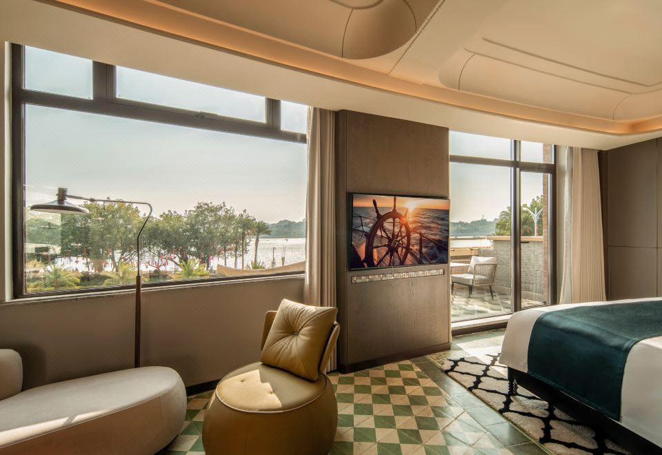 鼓浪嶼一線海景露臺大床房（花磚+夕陽海景+私享露臺）