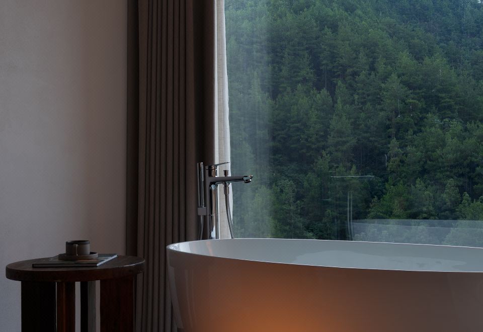 林野.观景浴缸双床房-零压床垫︱智能客控︱极米投屏