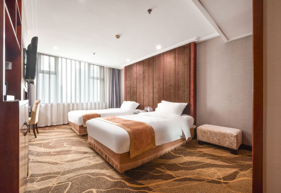 凌空豪华双床房 | 休闲沙发+深睡床品+mini冰箱