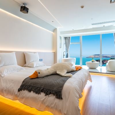海天一色 · 超高層VIP50-61F全海景影院大床房 山海·一線海景飯店公寓（廈門世貿雙子塔店）優惠