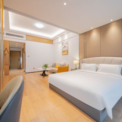 澳門景觀豪華大床房（冰箱+洗衣機） 你好酒店公寓（珠海橫琴口岸店）優惠