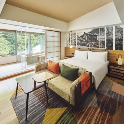 1 張特大床 標準間（帶私人溫泉） 箱根強羅英迪格飯店優惠