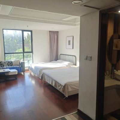 豪華雙床房（洗衣機+冰箱） 北京雅居公寓優惠