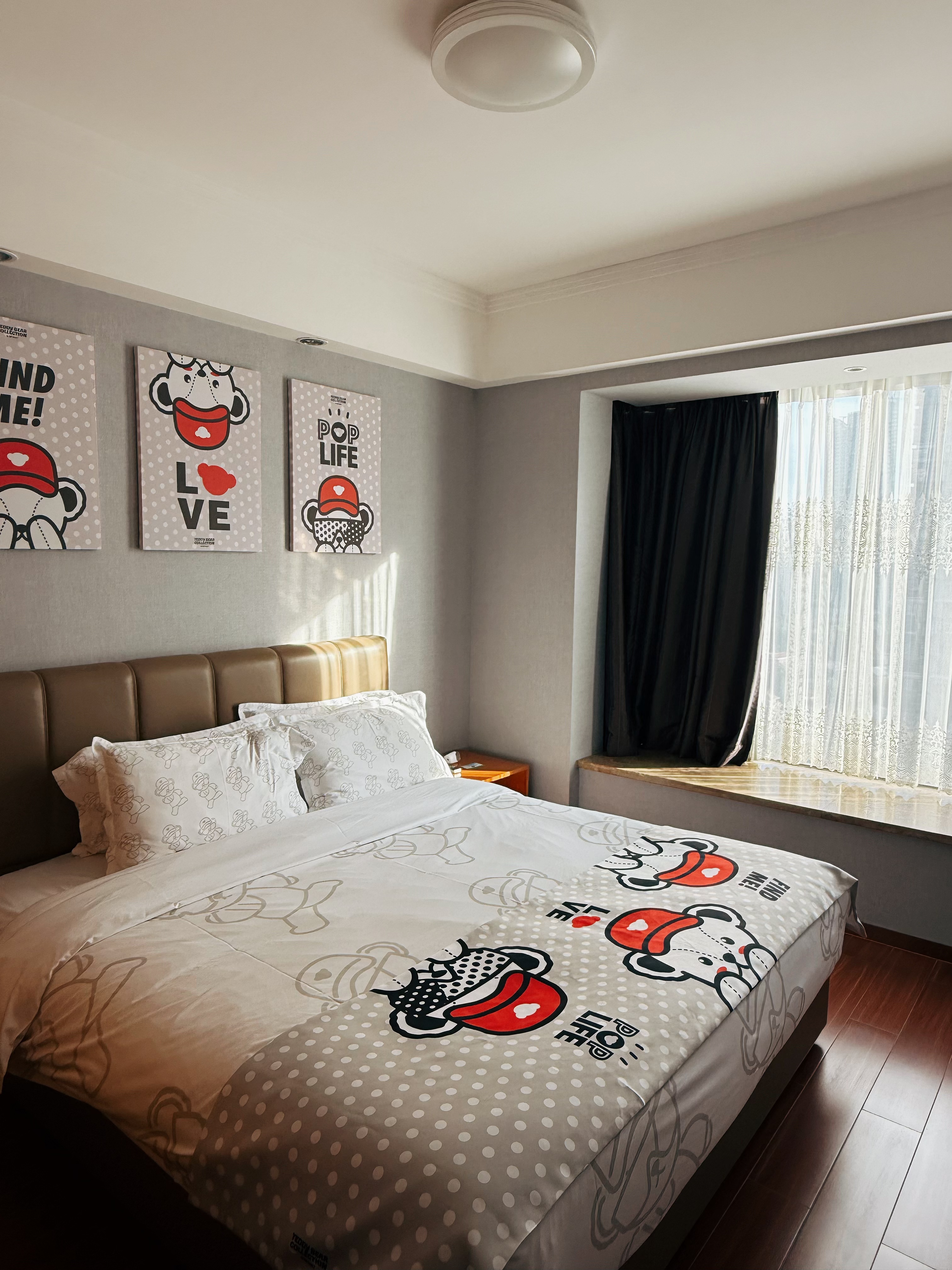 泰迪主题一居室｜全景大阳台｜洗衣机｜全功能厨房