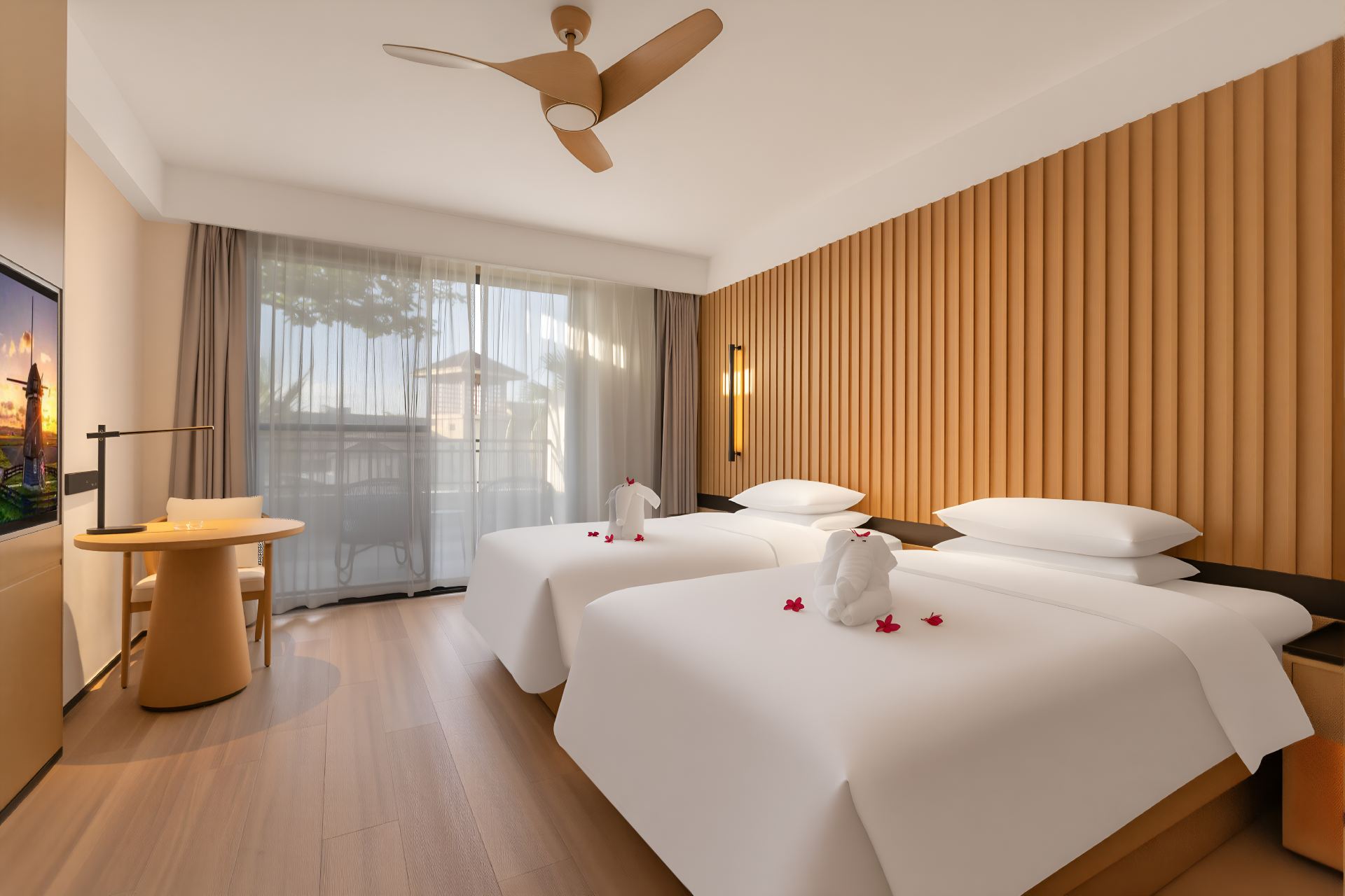 Dongrong Guest Deluxe Twin Bed Room