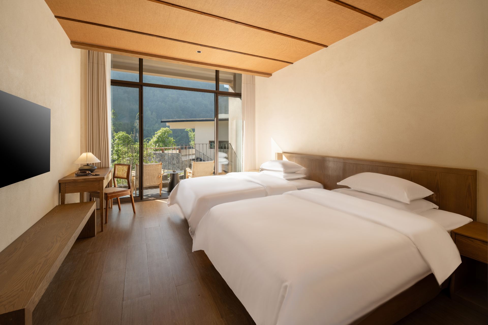 Jiangxia Lansheng - River-View Twin Room