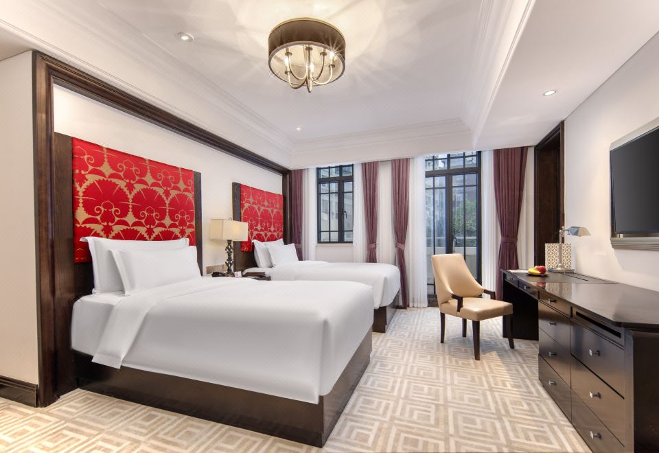 摩登阳台双床房