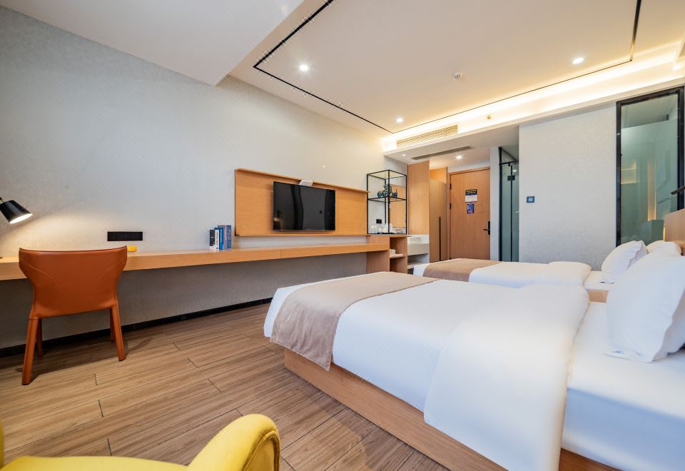 优选双床房-酒店提供自助洗衣房