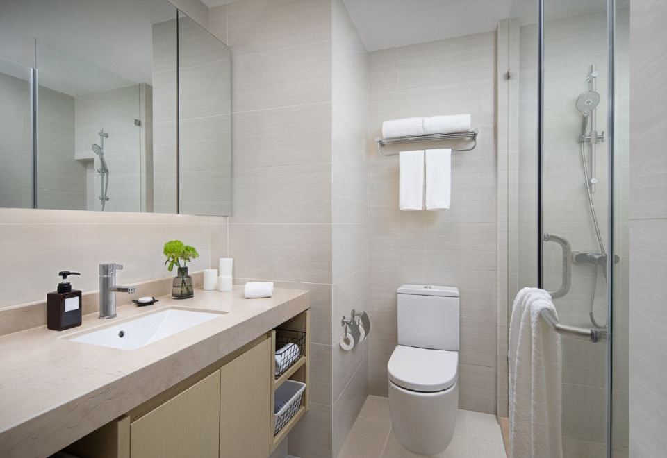 Somerset Haizhu Centre GuangzhouDeluxe Three-Bedroom Suite (Washer Dryer + Kitchen + Two Bathrooms)