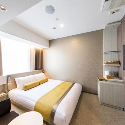 2つの接続する和風ルーム（ダブルベッド2台）-禁煙 ライズホテル大阪北新地 クーポン