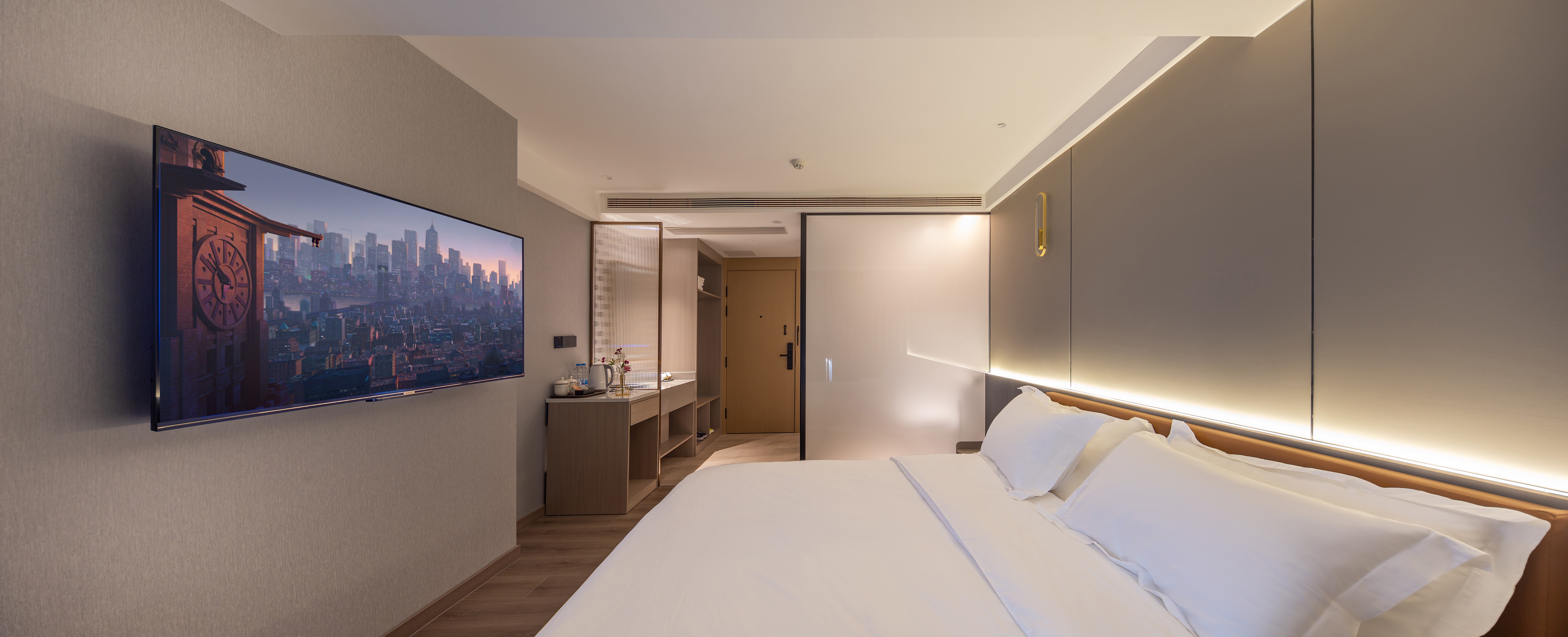 星都豪华大床房-智能投屏+小度智控+品质床垫+防蚊纱窗