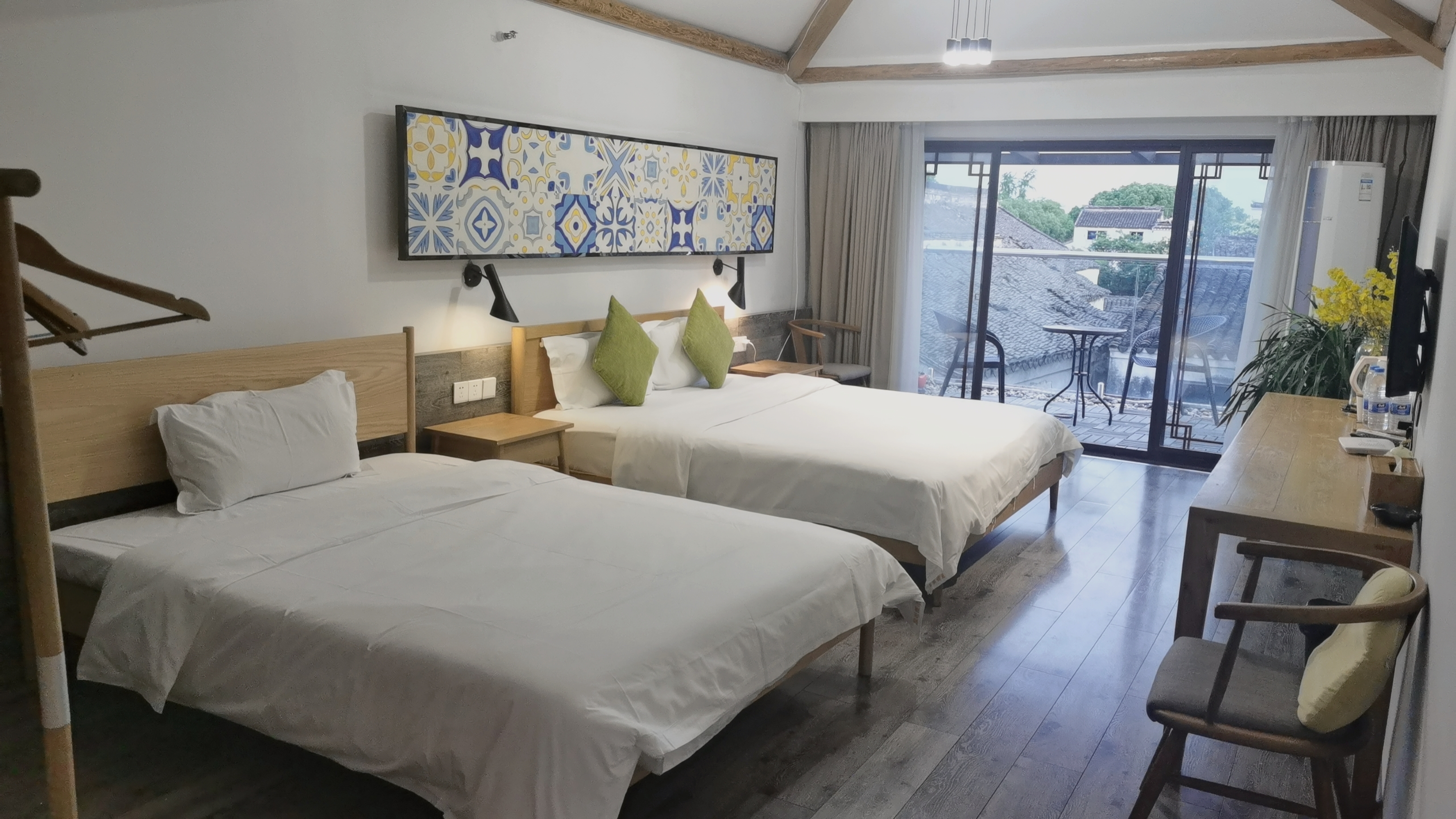 和玺恭廊家庭亲子双床房·户外露台·浴缸·智能马桶