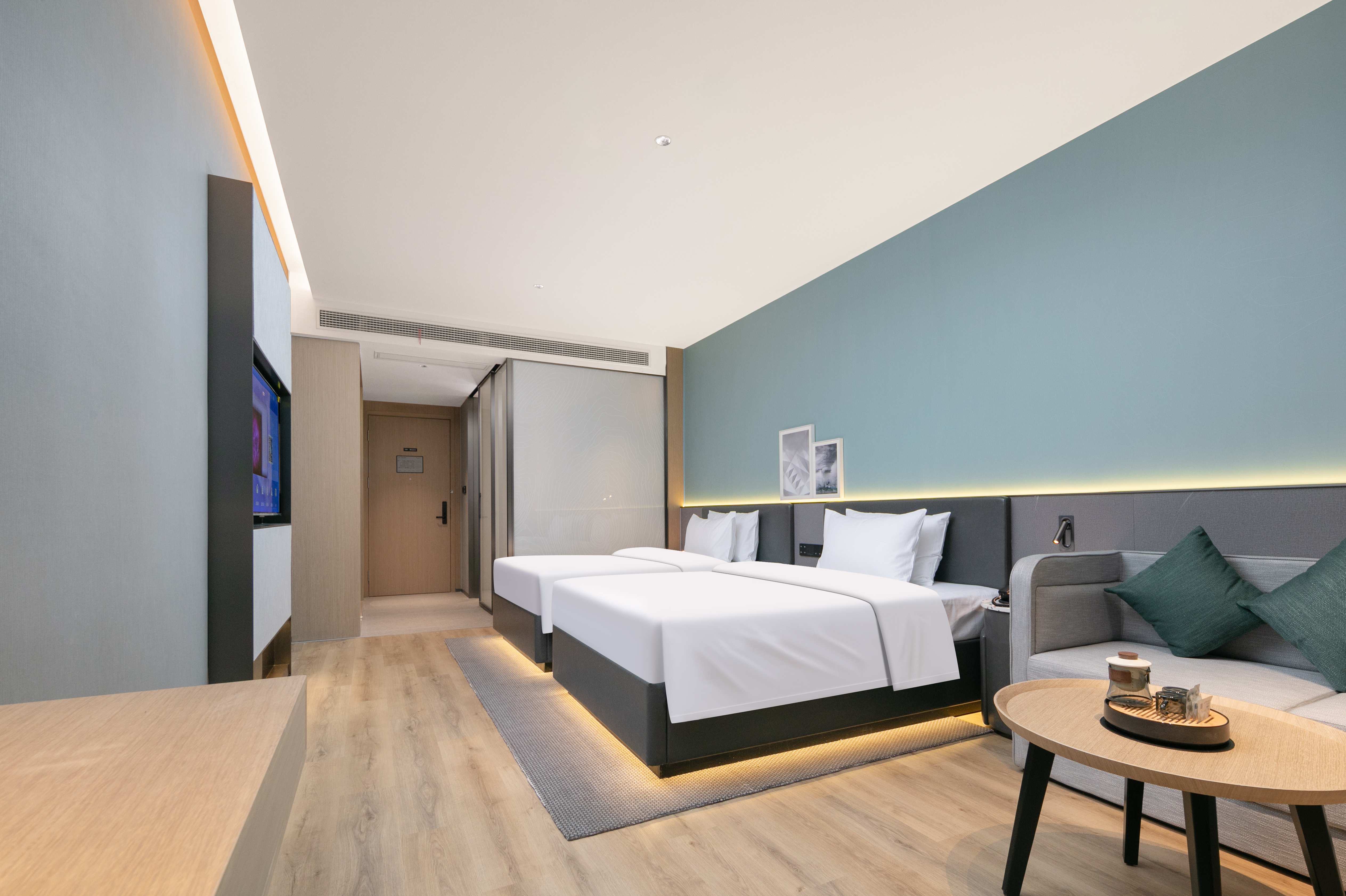 商务双床房（慕思床垫+客控智能+超大窗户）