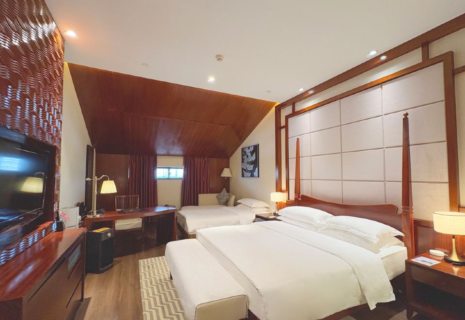 溫泉雙臥室復式套房（溫泉水+觀景大陽臺+自動麻將桌）