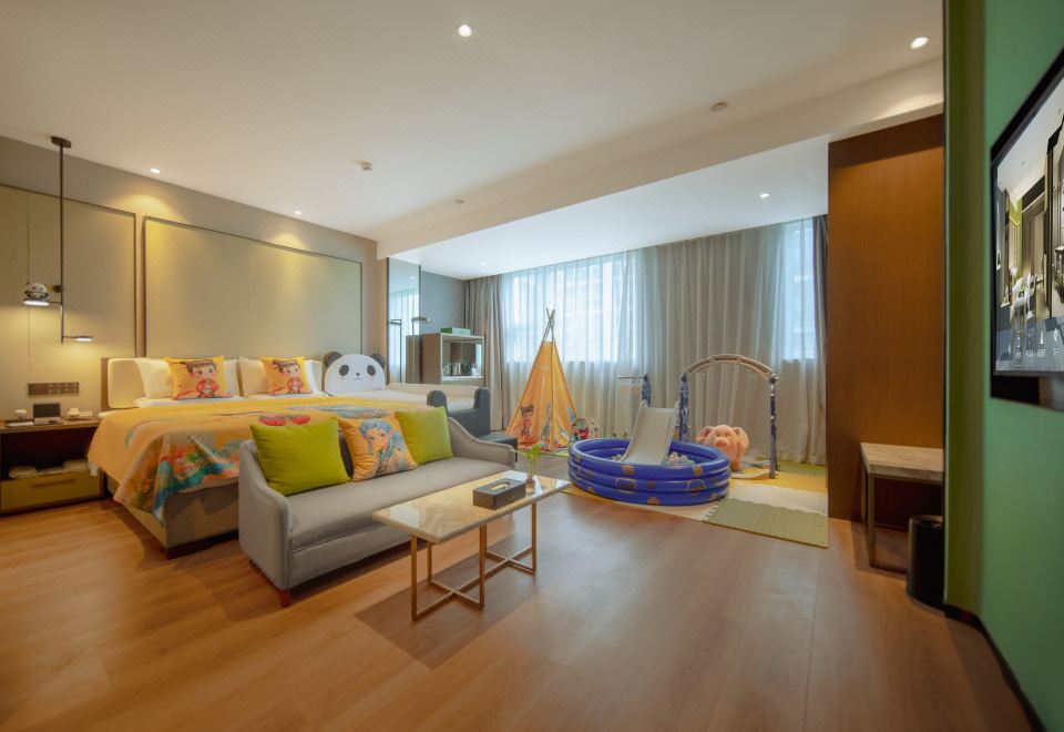 童趣亲子房-哪吒闹海（熊猫边床+小童专属配套）