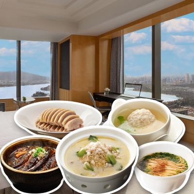 江南灶米其林賞味之旅-豪華閣豪華湖景大床房 南京香格里拉大飯店優惠