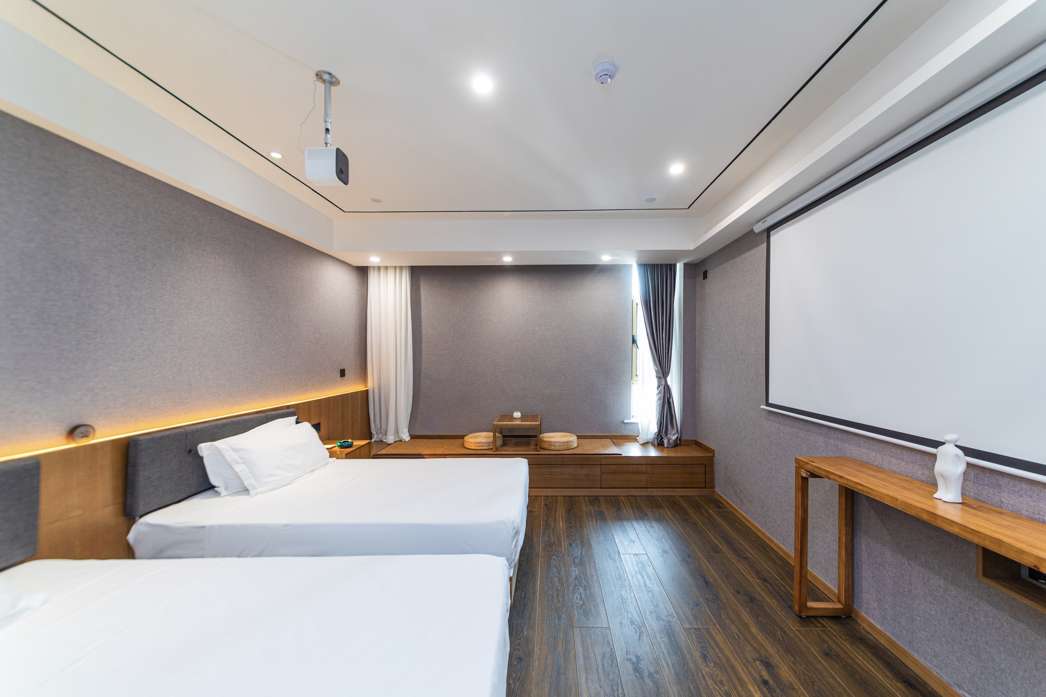 静谧影院双床房