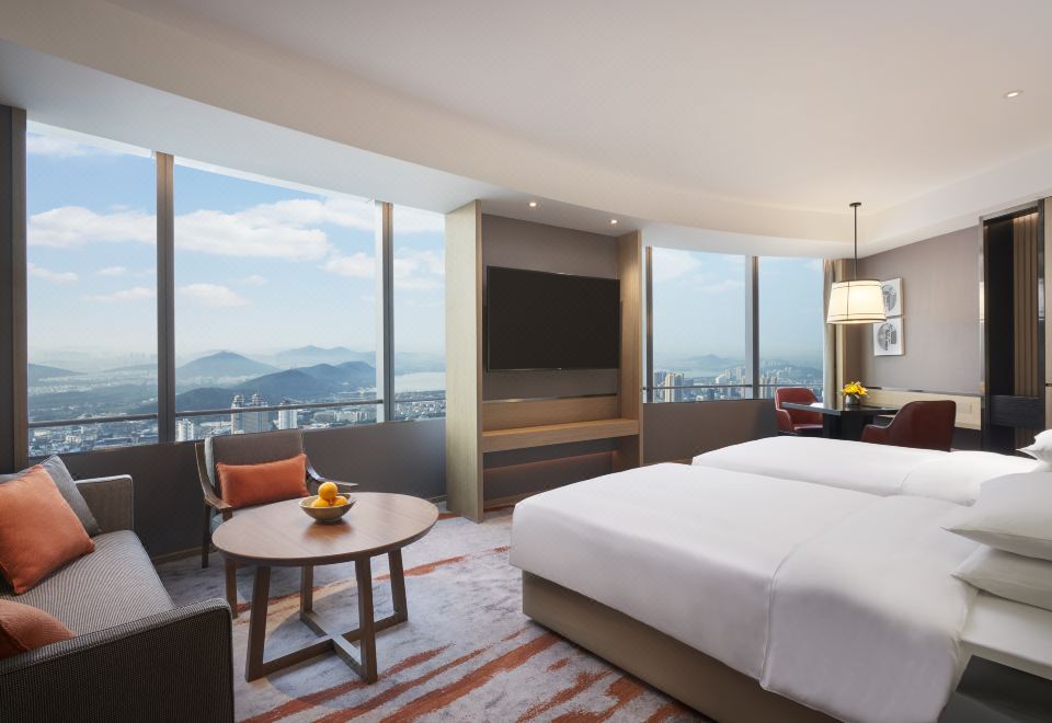 Suning Galaxy International Hotel Xuzhou2 Twin Beds Lake View Premium With Club Access