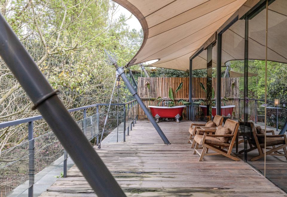 Chengdu Miaoxi Wild Luxury Resort HotelFamily Tent Suite - River-View