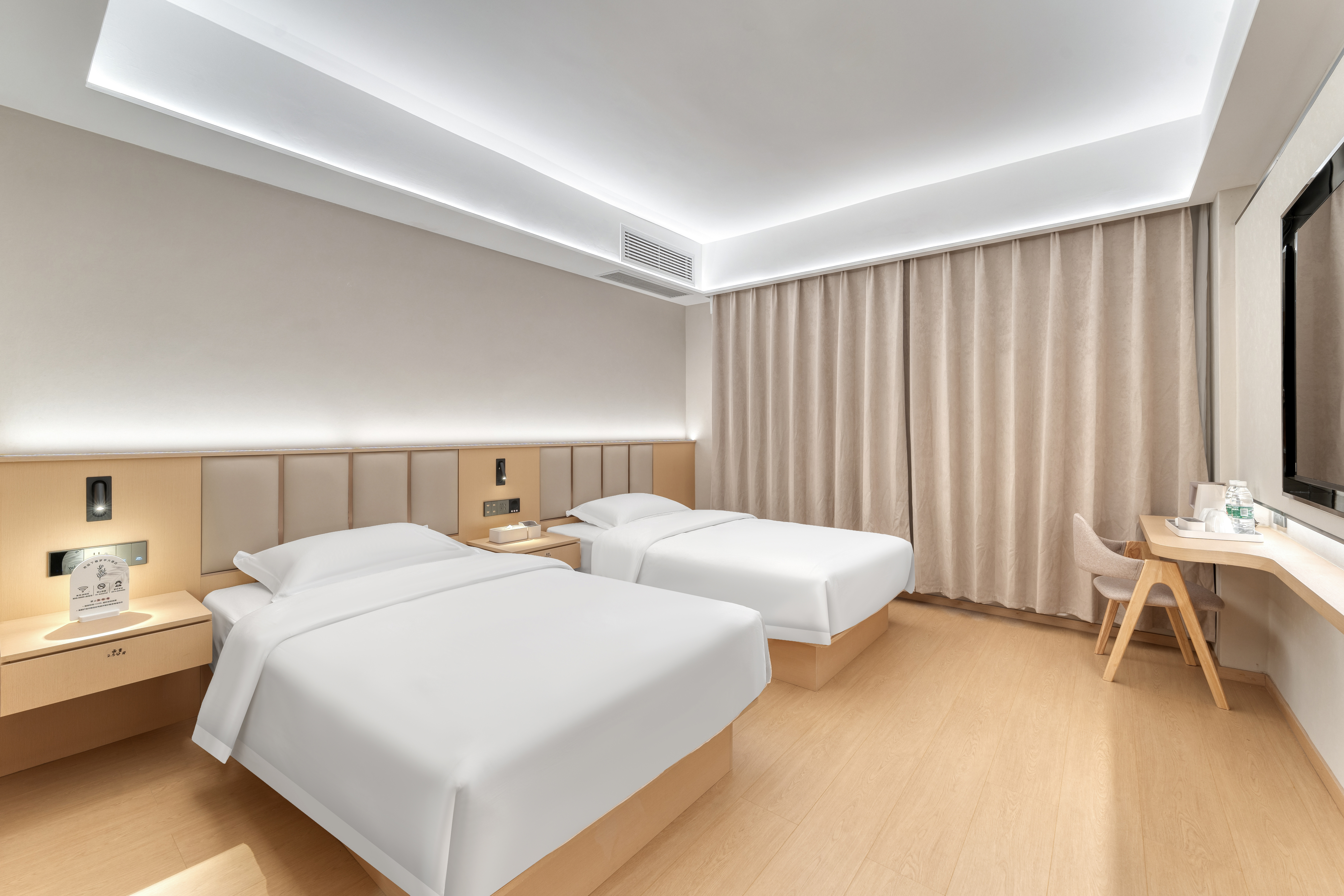 云朵丨影视智能双床房（一次性面巾+全屋智能）