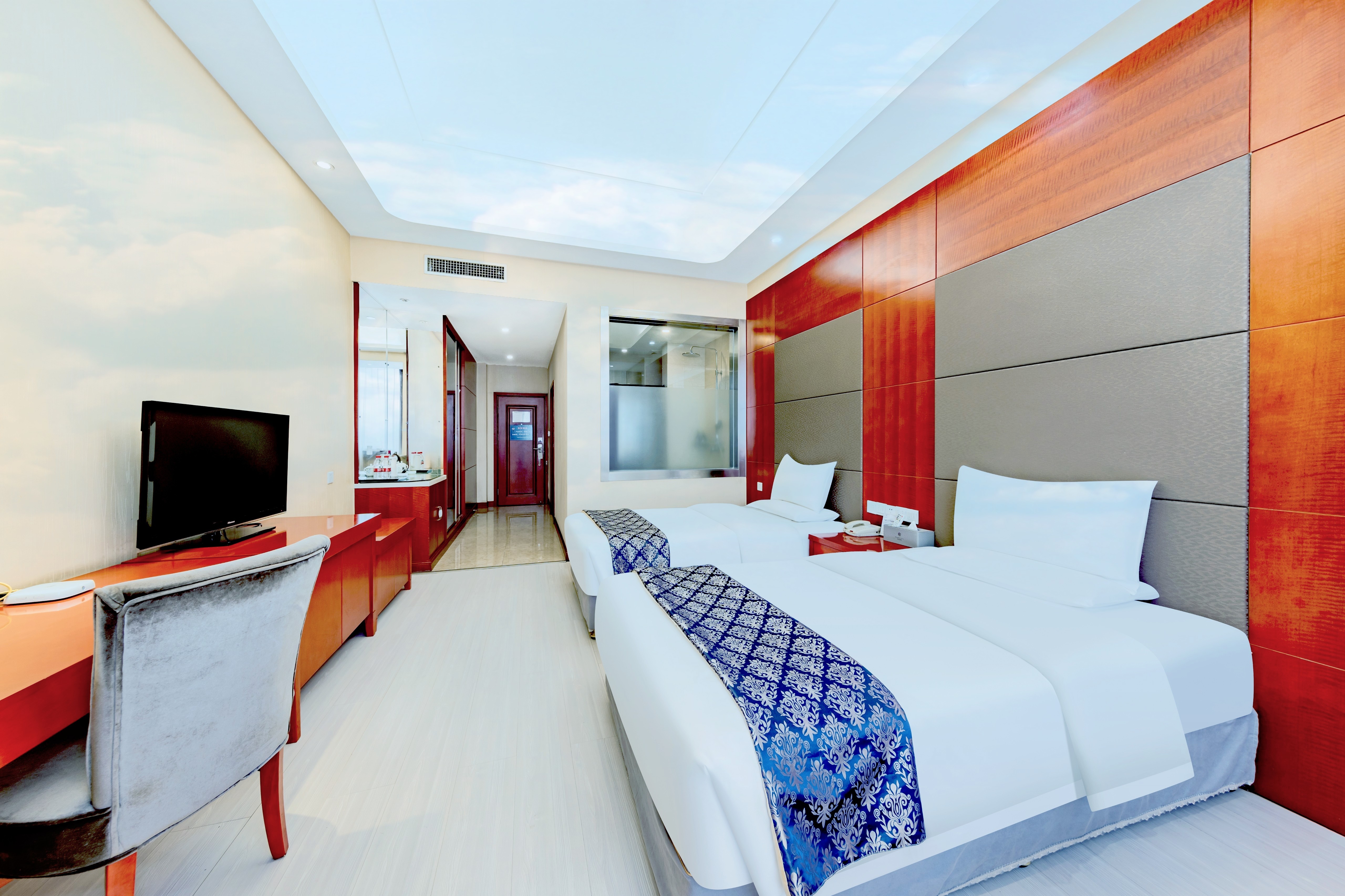 精选双床房【高空观景·城景】【荞麦皮.记忆棉枕芯】