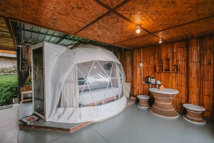 Dome House With Fan