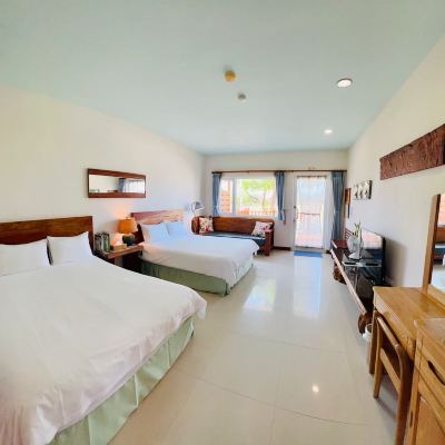 B｜室內泡湯溫馨四人房 - 附庭院 墾丁卡米克優惠