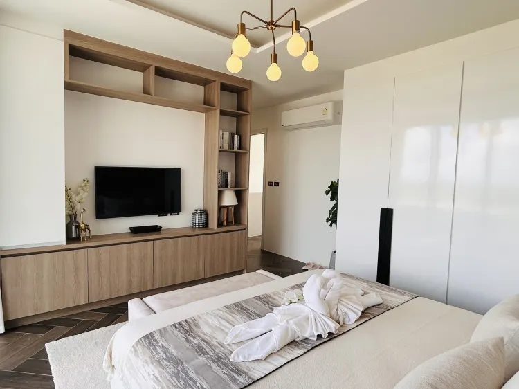 วิลล่าสระว่ายน้ำขนาดอบอุ่น 2 ห้องนอน 1 ห้องนั่งเล่น A01