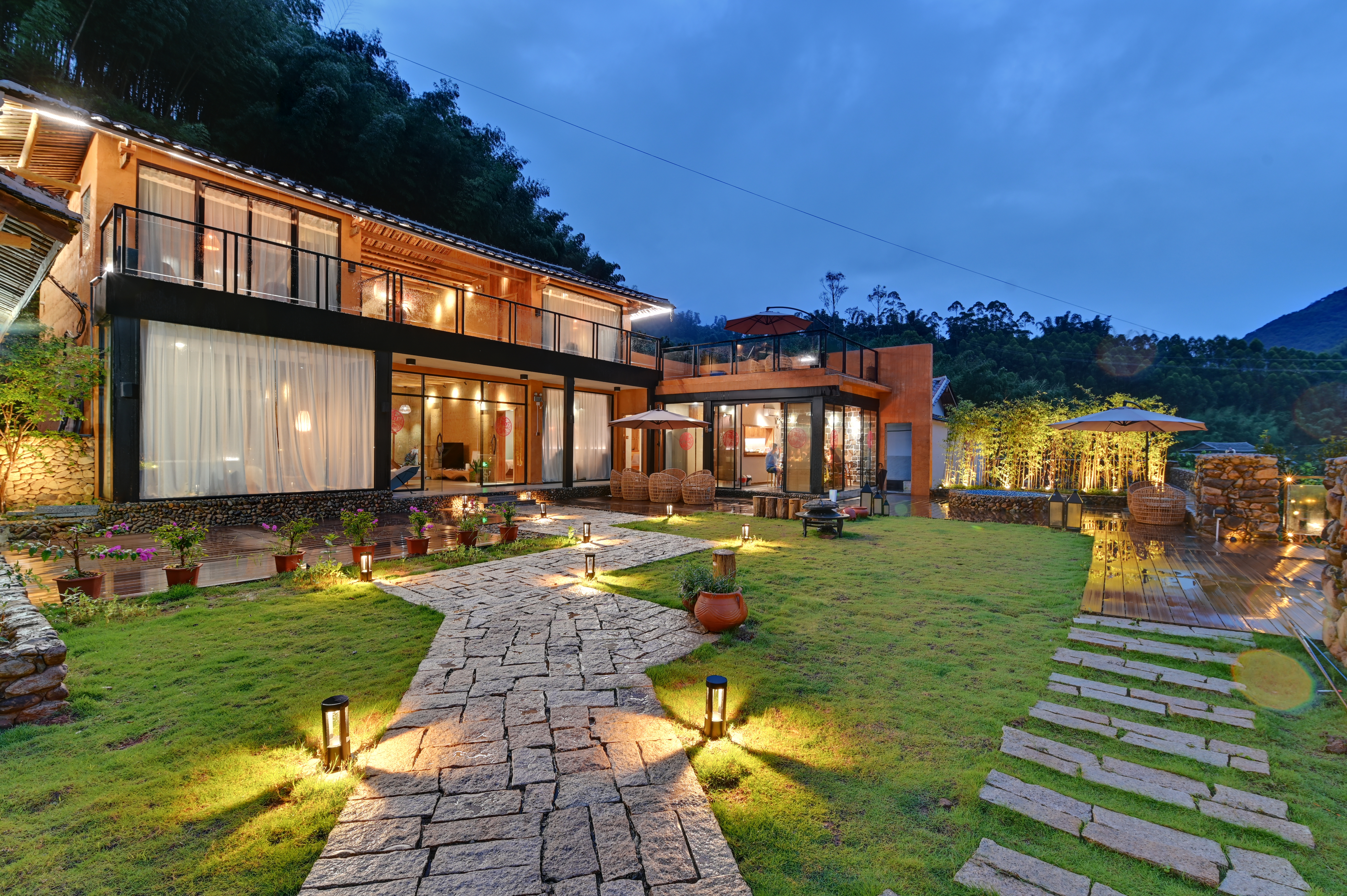 那寨溪居包栋-五间超大花园庭院