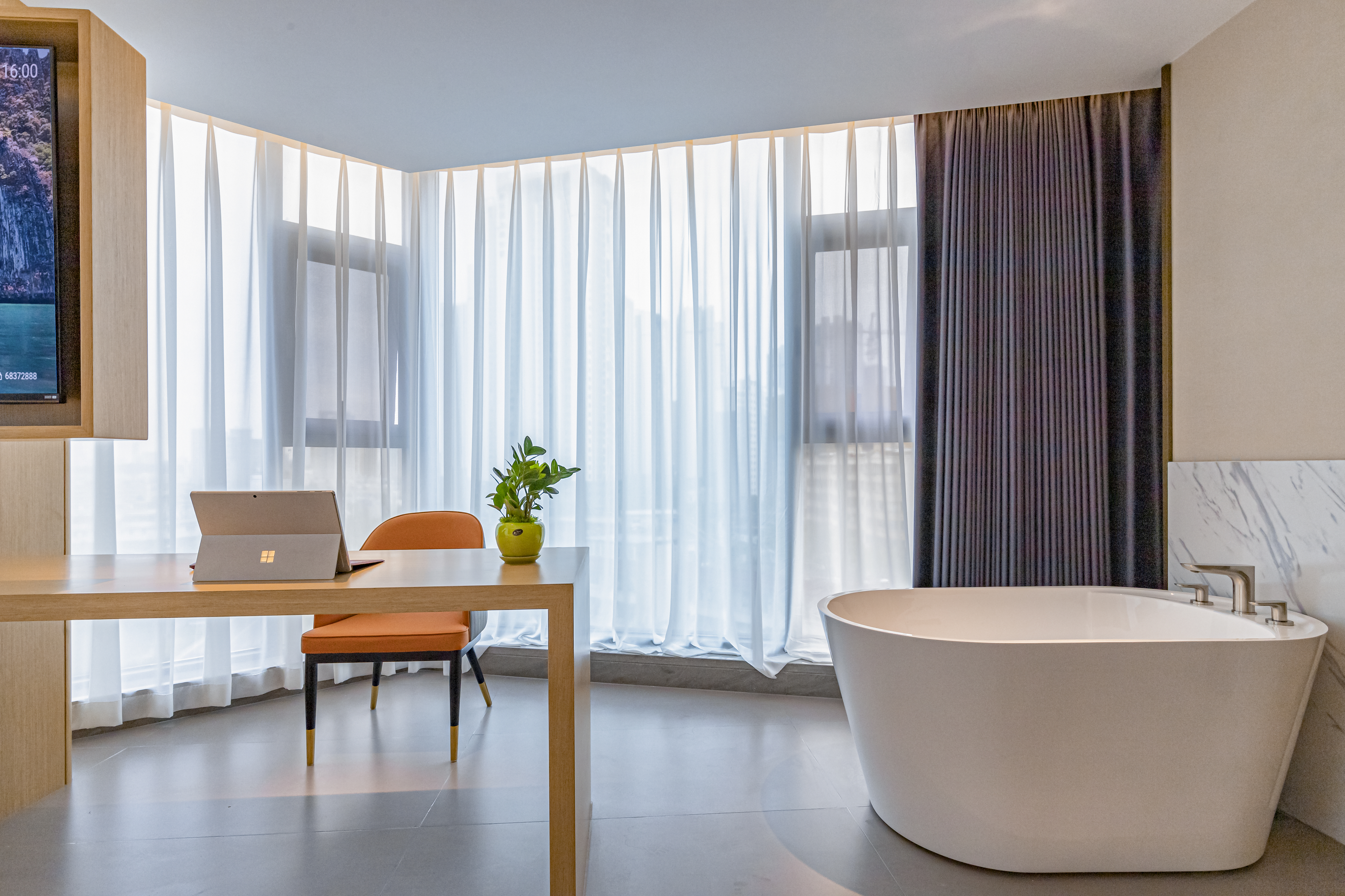 智享城景浴缸房【智能小度客控+超大落地窗】