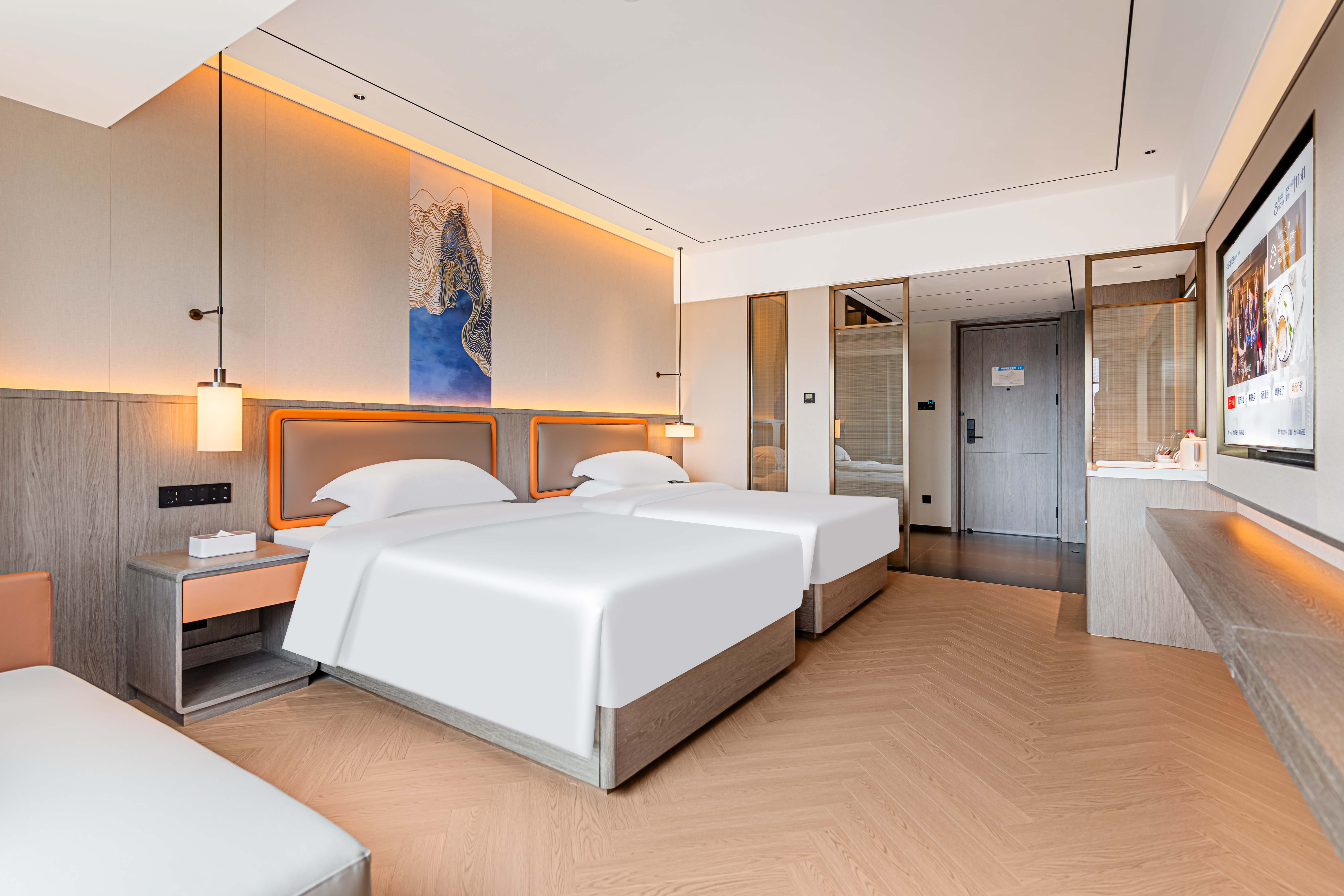 花畔園景雙床房（智能客控+高速吹風機+助眠床墊）