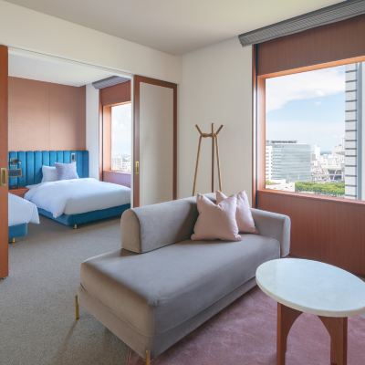 【2023年改装】コーナースイートツイン（高層階・ミニバー付・フリーフロー） ザ マークグランドホテル クーポン