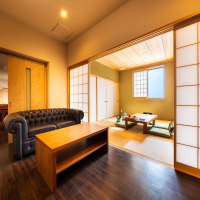 ◇主館◇日西合璧客房「銀杏-icho-」 配備廚房、兒童房和檜木室內浴池 神和苑 旅館優惠
