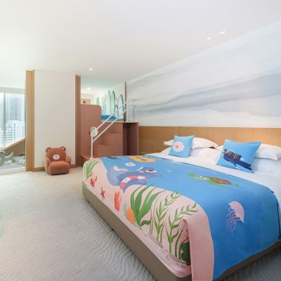 海洋滑滑樂親子家庭房 珠海粵財皇冠假日飯店優惠